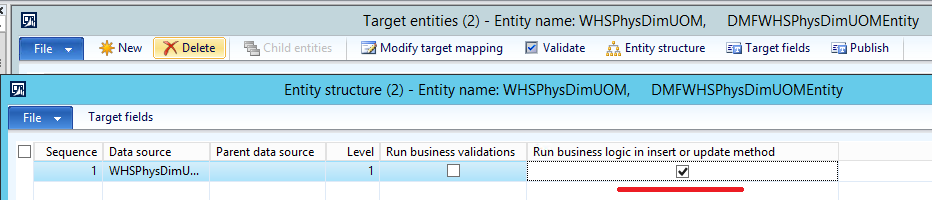 entity structure form